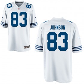 Youth Indianapolis Colts Nike White Alternate Game Jersey JOHNSON#83