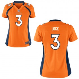 Women's Denver Broncos Nike Orange Game Jersey LOCK#3