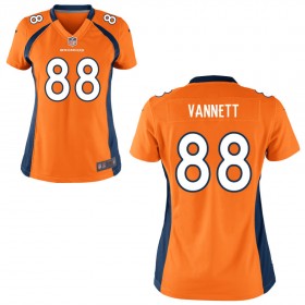 Women's Denver Broncos Nike Orange Game Jersey VANNETT#88