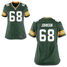Women's Green Bay Packers Nike Green Game Jersey JOHNSON#68