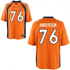 Youth Denver Broncos Nike Orange Game Jersey ANDERSON#76