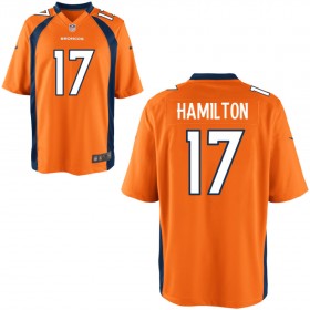 Youth Denver Broncos Nike Orange Game Jersey HAMILTON#17