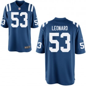 Youth Indianapolis Colts Nike Royal Game Jersey LEONARD#53