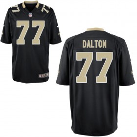Youth New Orleans Saints Nike Black Game Jersey DALTON#77