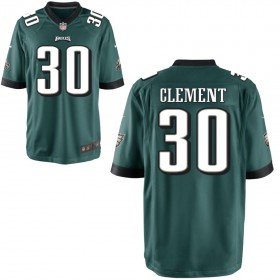 Youth Philadelphia Eagles Nike Midnight Green Game Jersey CLEMENT#30