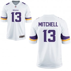 Nike Men's Minnesota Vikings White Game Jersey MITCHELL#13