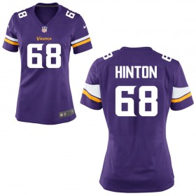 Women's Minnesota Vikings Nike Purple Game Jersey HINTON#68