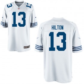 Men's Indianapolis Colts Nike Royal Throwback Game Jersey HILTON#13