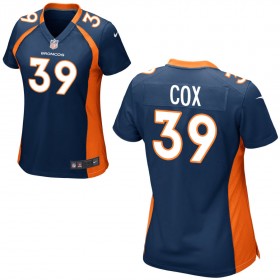 Women's Denver Broncos Nike Navy Blue Game Jersey COX#39
