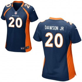 Women's Denver Broncos Nike Navy Blue Game Jersey DAWSON JR#20