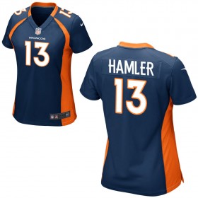 Women's Denver Broncos Nike Navy Blue Game Jersey HAMLER#13