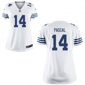 Women's Indianapolis Colts Nike White Game Jersey PASCAL#14