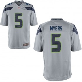 Seattle Seahawks Nike Alternate Game Jersey - Gray MYERS#5