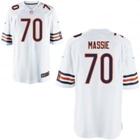 Nike Men's Chicago Bears Game White Jersey MASSIE#70
