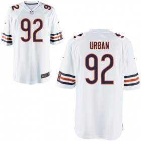 Nike Men's Chicago Bears Game White Jersey URBAN#92