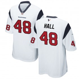 Nike Men's Houston Texans Game White Jersey HALL#48