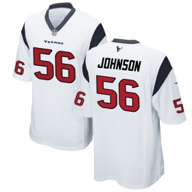 Nike Men's Houston Texans Game White Jersey JOHNSON#56