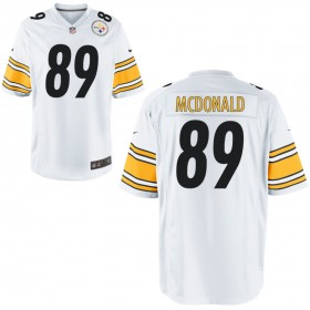 Nike Men's Pittsburgh Steelers Game White Jersey MCDONALD#89
