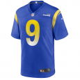 Men's Los Angeles Rams 21/22  Nike Blue Game Jersey  Matthew Stafford#9